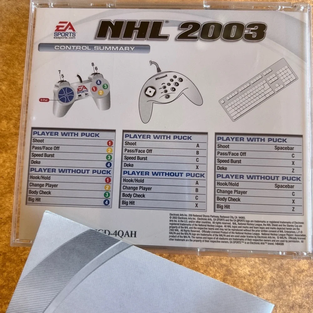 NHL 2003 PC CD-ROM Hockey Video Game EA Sports 2003 Electronic Arts Windows